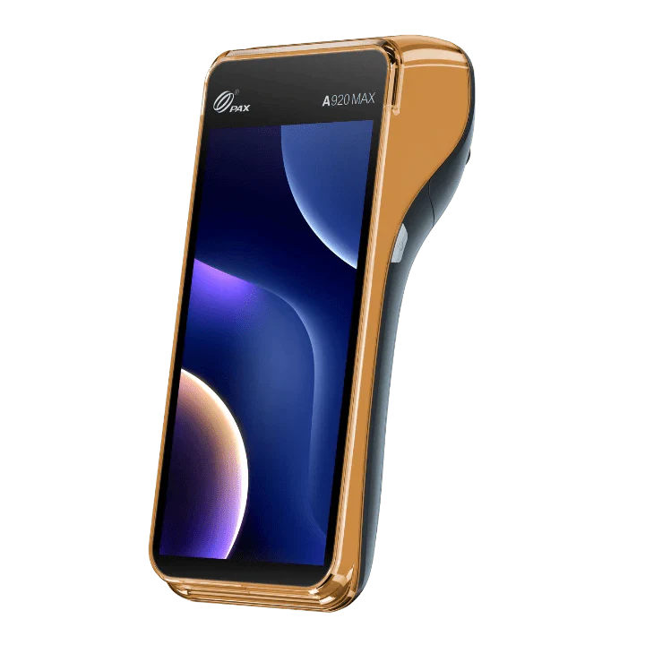 PAX A920 MAX showcasing it's slim profile
